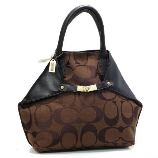 Coach Lock Small Coffee Totes BAL | Women - Click Image to Close